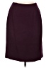 Albert Nipon 100% Wool Solid Burgundy Wool Skirt Size 6 - photo 1