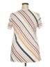 Joei & I Stripes Ivory Short Sleeve Top Size 2X - photo 2