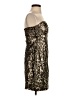 La Rok Metallic Gold Cocktail Dress Size S - photo 4