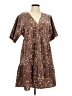 Wishlist 100% Polyester Stars Brown Cocktail Dress Size Med - Lg - photo 1