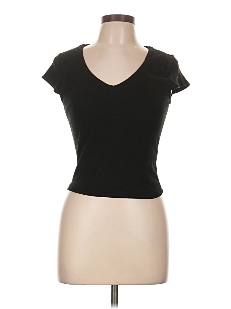 Pre-owned Fashion Nova Short Sleeve T-shirt In Black