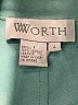 Worth 100% Leather Teal Blazer Size 4 - photo 6