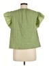 Dolan Green Short Sleeve Blouse Size M - photo 2