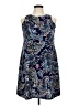 Nine West Paisley Blue Cocktail Dress Size XL (estimated) - photo 1