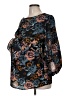 Motherhood Black 3/4 Sleeve Blouse Size Med Maternity - photo 1