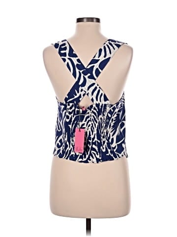 Rose + Olive Sleeveless Blouse (view 2)