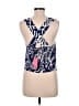 Rose + Olive 100% Rayon Blue Sleeveless Blouse Size M - photo 2