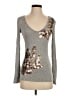 Cache Gray Long Sleeve Top Size S - photo 1