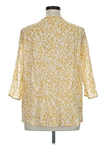 Como Blu 3/4 Sleeve Blouse (view 2)