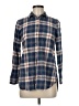 Rivet & Thread Plaid Blue Long Sleeve Button-Down Shirt Size M - photo 1