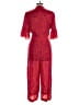 Whistles 100% Viscose Red Jumpsuit Size 10 - photo 2