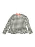 Crewcuts Checkered-gingham Black Gray Long Sleeve Blouse Size 6 - 7 - photo 2