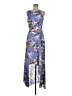 Abbeline 100% Polyester Print Blue Casual Dress Size M - photo 1