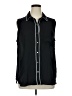 Liz Claiborne 100% Polyester Black Sleeveless Blouse Size XL - photo 1