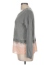 Olive and Oak 100% Cotton Color Block Gray Pullover Sweater Size M - photo 5