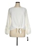 AGB 100% Polyester Ivory Long Sleeve Blouse Size XL (petite) - photo 1