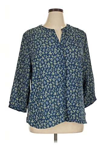 Jachs Girlfriend 3/4 Sleeve Blouse (view 1)
