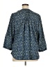 Jachs Girlfriend 100% Polyester Blue 3/4 Sleeve Blouse Size XL - photo 2