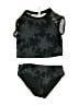 Limited Too Camo Black Two Piece Swimsuit Size 10 - 12 - photo 1