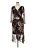 Connected Apparel Floral Black Cocktail Dress Size 14 - photo 1