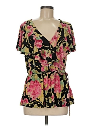 Lauren by Ralph Lauren Short Sleeve Blouse (view 1)