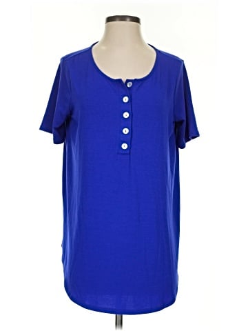 Zenana Short Sleeve Henley (view 1)