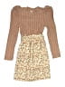 Unbranded 100% Polyester Tweed Brown Dress Size 7 - photo 1