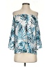 Amanda Uprichard 100% Polyester Blue 3/4 Sleeve Blouse Size S - photo 1