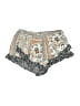 Dee Elle 100% Rayon Paisley Gray Shorts Size S - photo 1