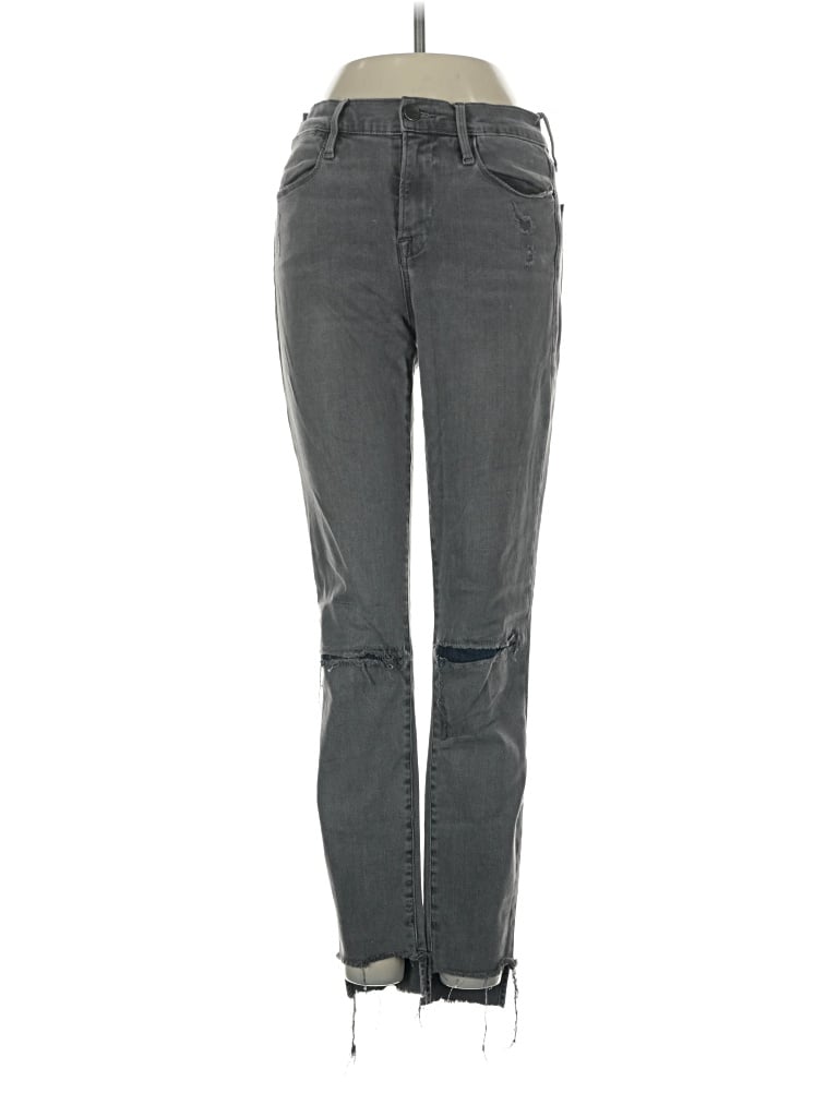 Pre-owned Frame Jeans In Gray