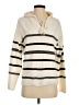 Rachel Zoe 100% Polyester Stripes Ivory Pullover Sweater Size S - photo 1