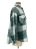 Talula 100% Polyester Plaid Green Long Sleeve Button-Down Shirt Size S - photo 4