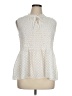 Rose + Olive 100% Polyester Ivory Sleeveless Blouse Size XL - photo 1