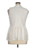 Rose + Olive 100% Polyester Ivory Sleeveless Blouse Size XL - photo 2