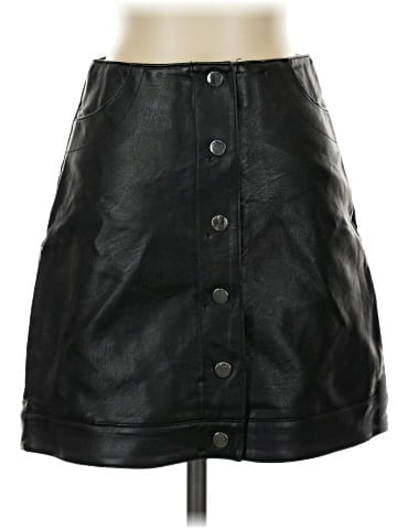 Topshop Faux Leather Skirt (view 1)