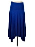 Express Solid Blue Casual Skirt Size S - photo 2
