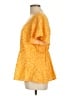 Torrid Yellow Short Sleeve Blouse Size Lg Plus (0) - photo 5
