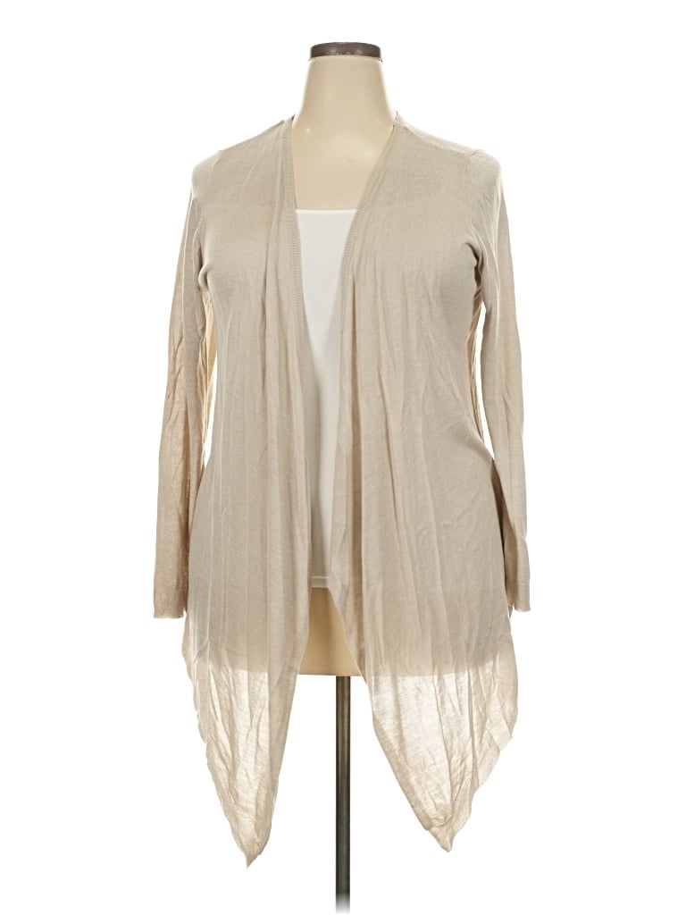 Pre-owned Torrid Cardigan Sweater In Tan