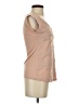 Lauren Conrad 100% Polyester Tan Short Sleeve Top Size XS - photo 4