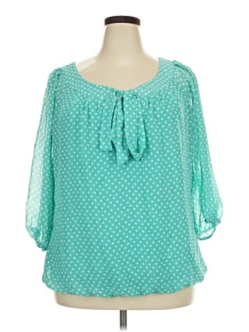Sara Michelle 3/4 Sleeve Blouse (view 1)
