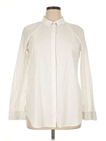 Lafayette 148 New York Long Sleeve Button-Down Shirt (view 1)
