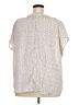 Bobeau 100% Polyester Stars Ivory Short Sleeve Blouse Size 2X - photo 2