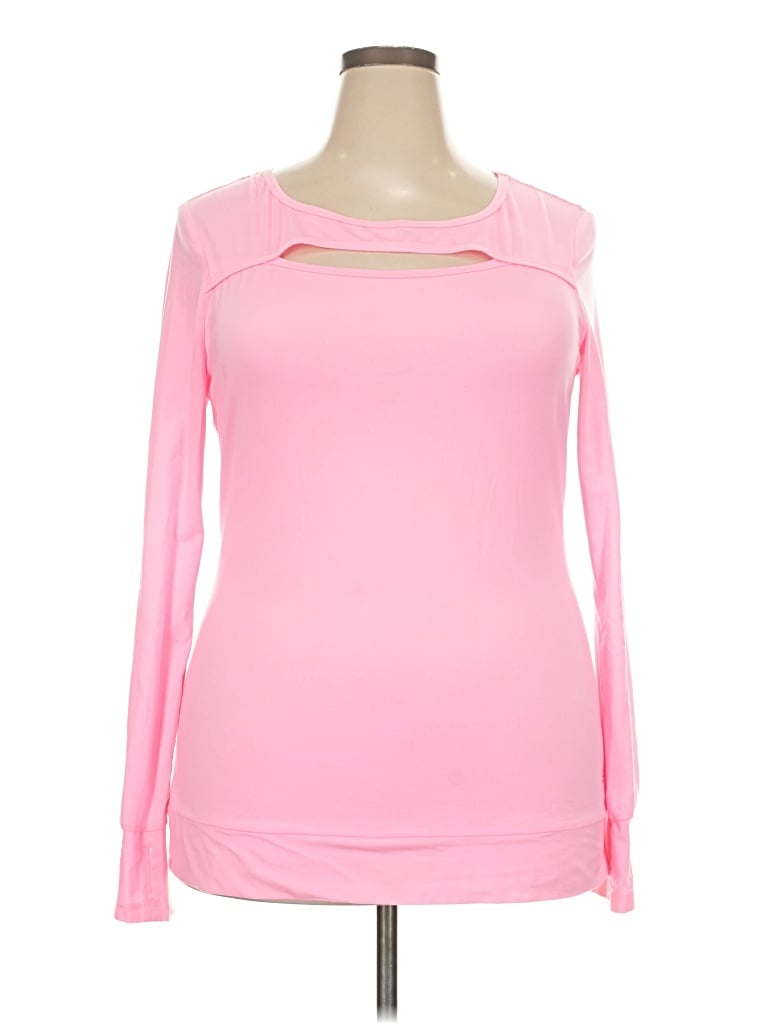 Pre-owned Assorted Brands Long Sleeve T-shirt In Pink