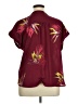 Apt. 9 100% Polyester Burgundy Short Sleeve Blouse Size XL - photo 2