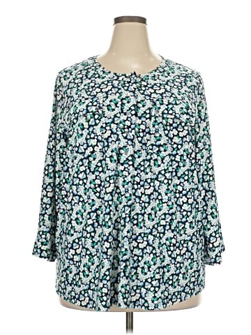 Karl Lagerfeld Paris 3/4 Sleeve Blouse (view 1)