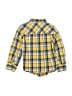 Old Navy 100% Cotton Plaid Yellow Long Sleeve Button-Down Shirt Size 4T - photo 2