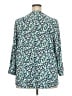 Karl Lagerfeld Paris Teal 3/4 Sleeve Blouse Size 2X - photo 2