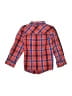 Old Navy 100% Cotton Plaid Orange Long Sleeve Button-Down Shirt Size 5T - photo 2