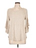 Cha Cha Vente Tan 3/4 Sleeve Top Size L - photo 1