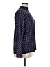 Appleseeds Polka Dots Blue Long Sleeve Blouse Size XL - photo 4